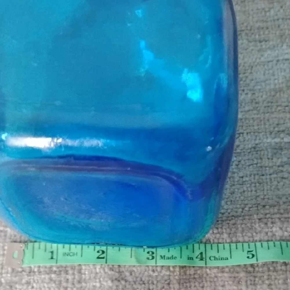 Elegant Blue Glass Vase